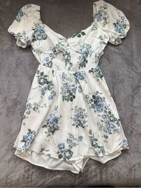 White Floral Dress